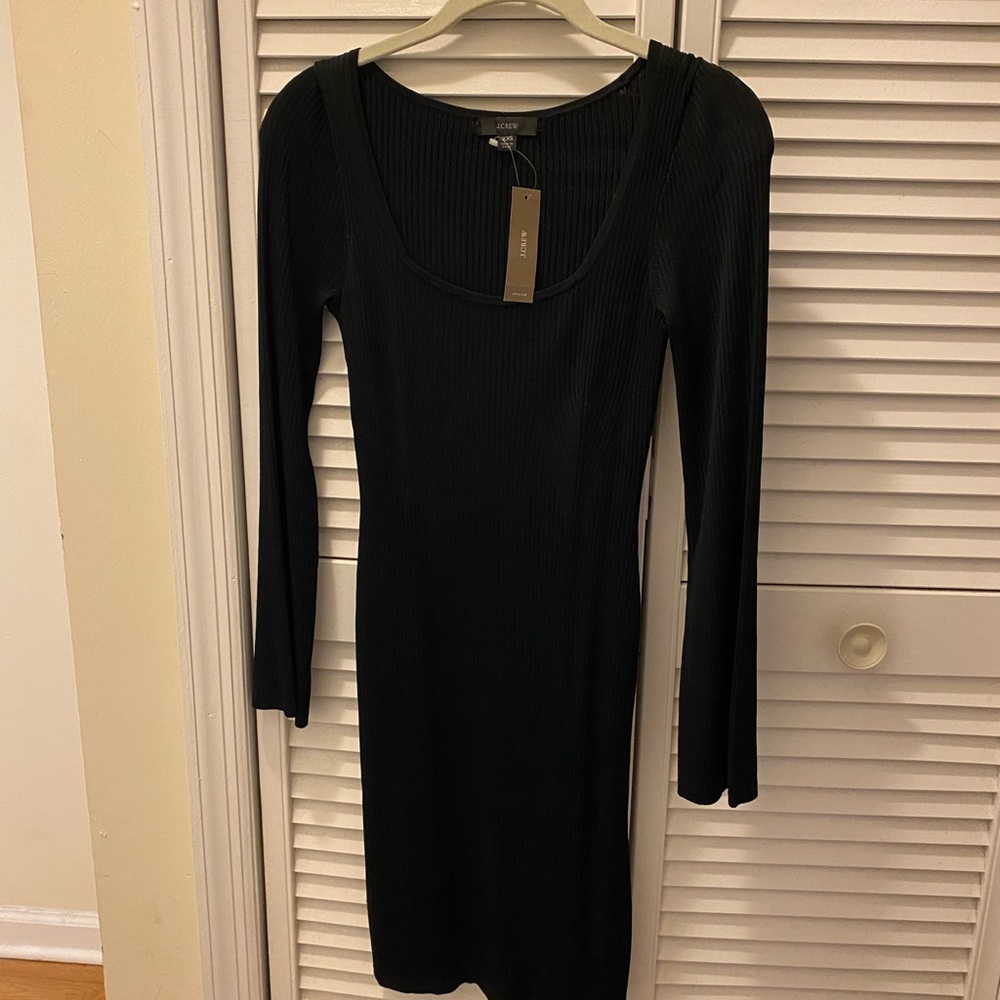 Jcrew ribbed scoop neck dress